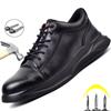 Pantofi de siguranță din piele pentru bărbați pantofi cu vârf de oțel pantofi de lucru anti-spărtură și anti-punctură pantofi pentru bărbați impermeabili pantofi industriali anti-opărire