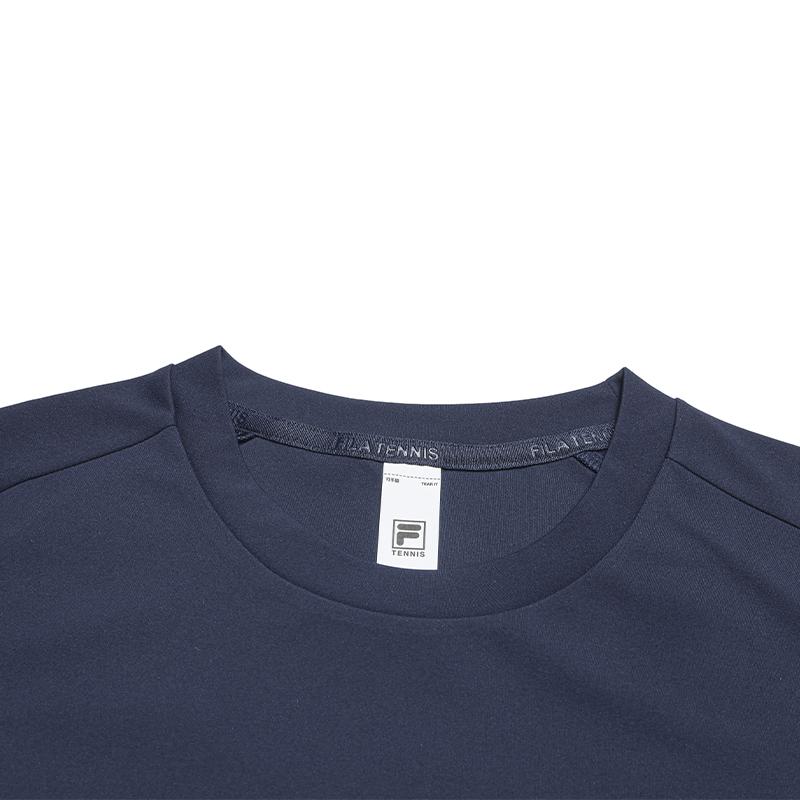 FILA Tennis Moisture Wicking Antibacterial Classic T-Shirt Men tops Cigarette-Blue A11M633112FDB