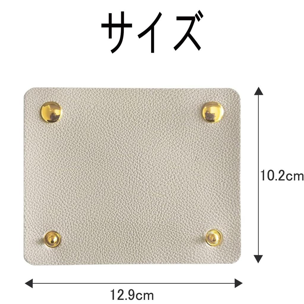 Steering Wheel Cover Bag Leather Set of 2 with Non-slip Grip Tote Bag Convenient Business Bag Carrying Gloves (Beige)