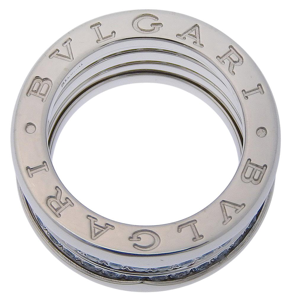 BVLGARI B-Zero1 Ring Be zero one 4 bands K18 white gold/Blue Topaz #5.1(US Size) 13.0g Women Used