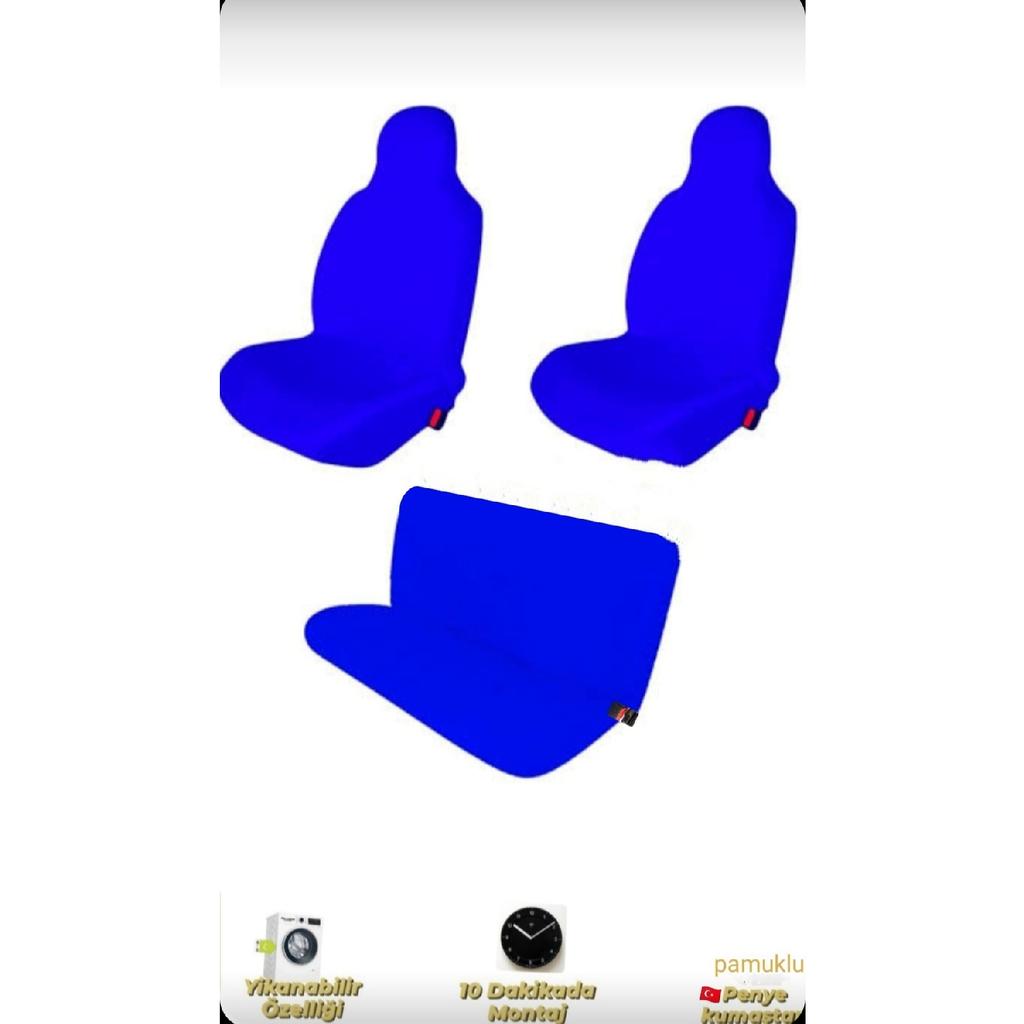 Combed Car Seat Cover Compatible With All Cars Front & Rear Set Without Logo