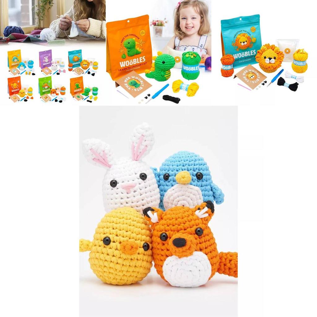 Zestaw do szydełkowania dla początkujących z wciągającymi samouczkami wideo do tworzenia zwierzątek DIY na sezon wiosenny 2023