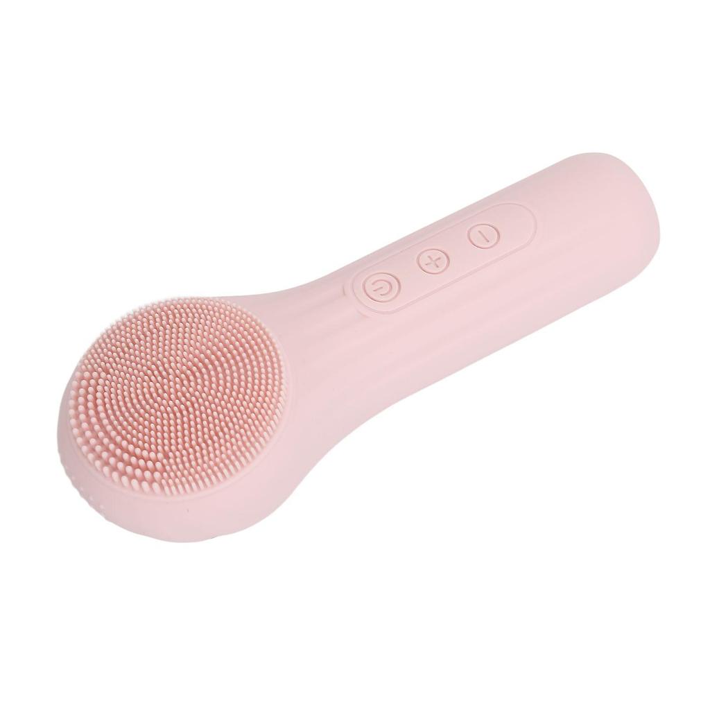 Electric Face Cleansing Brush Vibration Heating Waterproof Silicone Facial Deep Cleansing Brush