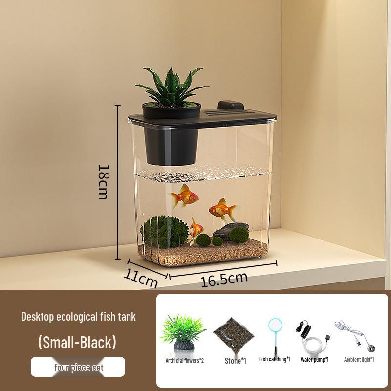Ultra-Clear Acrylic Fish Tank 2026: Compact Living Room Aquarium with Durable Filter