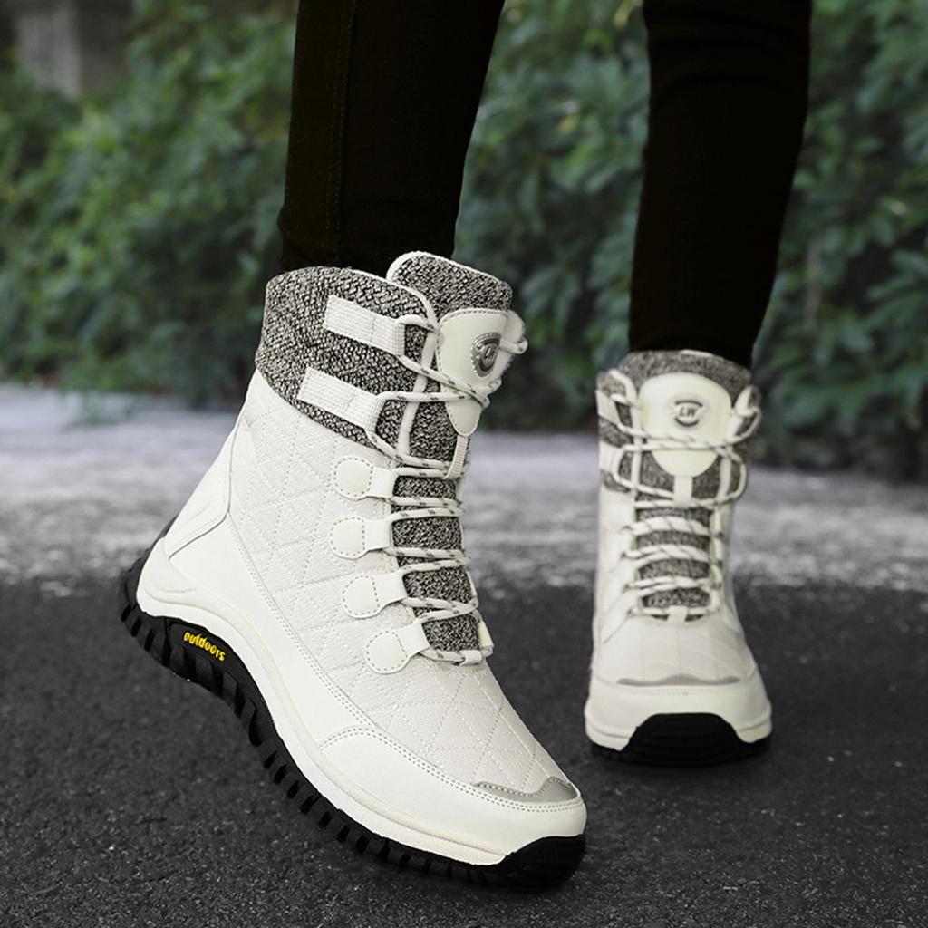 Women's Winter Snowproof Non-slip Martin Boots with Thickened Velvet for Outdoor Travel