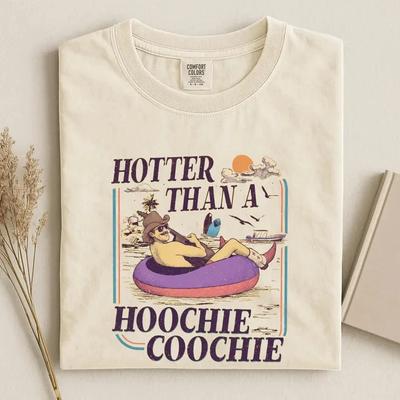 Heißer als ein Hoochie Coochie Shirt Sommer Meme T-Shirt