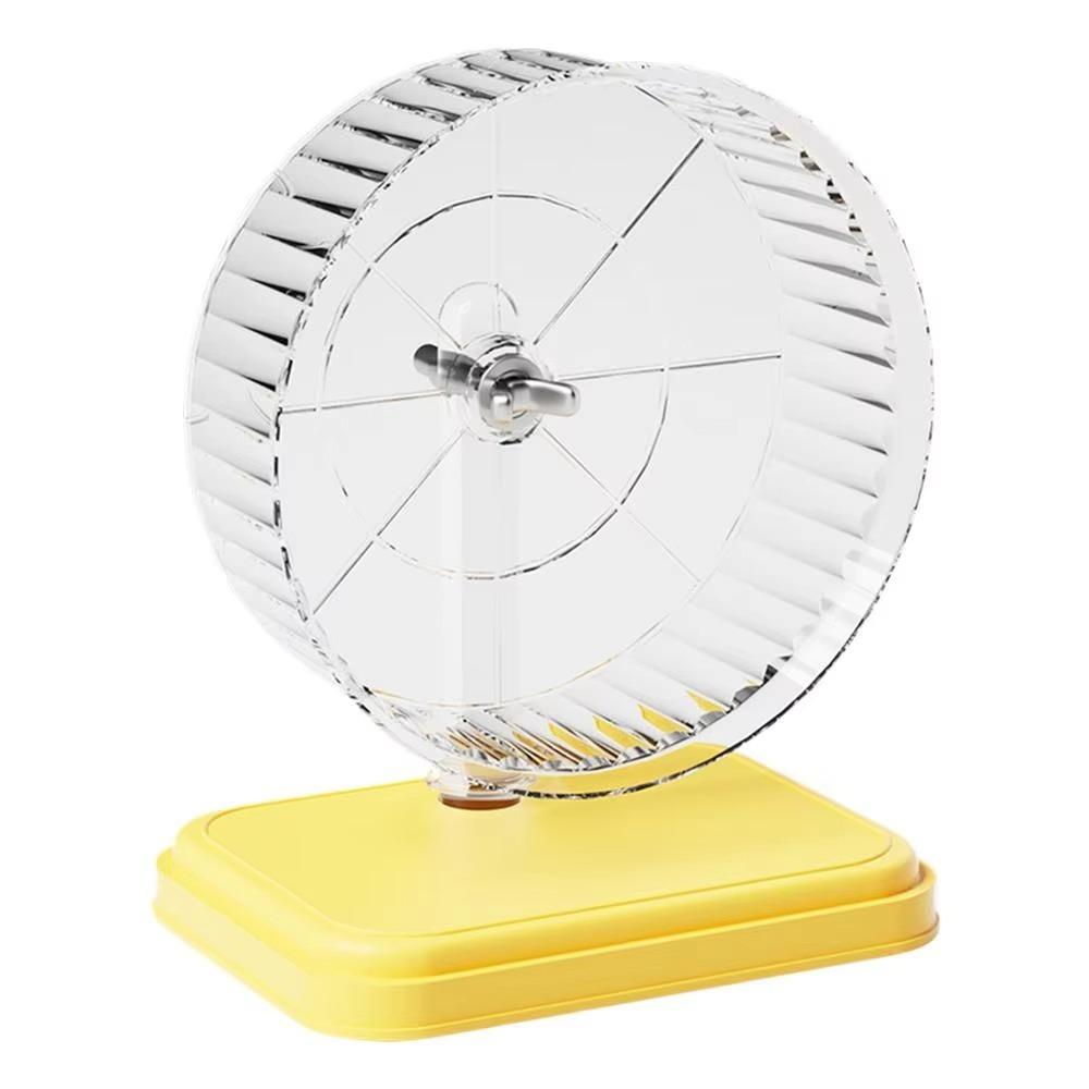 

Бесшумный кронштейн Колесо для бега хомяка Игрушка Ролик Колесо для бега для маленьких питомцев для мелких животных жёлтый