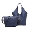 Guccio Basic 3-Way Bag X Bag-in-Bag Set, Women's Tote Bag, Large Capacity, with Strap, Lightweight PU Leather Shoulder Bag, A4 Size, 170571 (Navy)