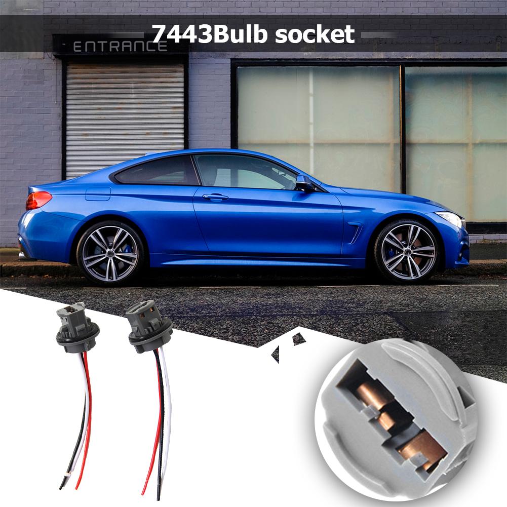 

2pcs T20 7443 Car Bulb Holder Lamp Socket Adapter Auto LED Side Light Connector China Mainland