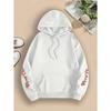Holiday Direction Christmas Comfortable Best-Seller Cursive Christmas Tree Print Hoodie, Soft Casual Long Sleeve, Comfortable Fall Winter Daily Wear