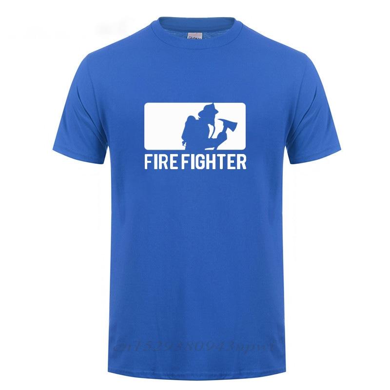 Firefighter Gift T-Shirt For Unisex Fireman Summer Short Sleeve O Neck Cotton Humor T Shirt Man Clothing Camisetas Funny Tshirt