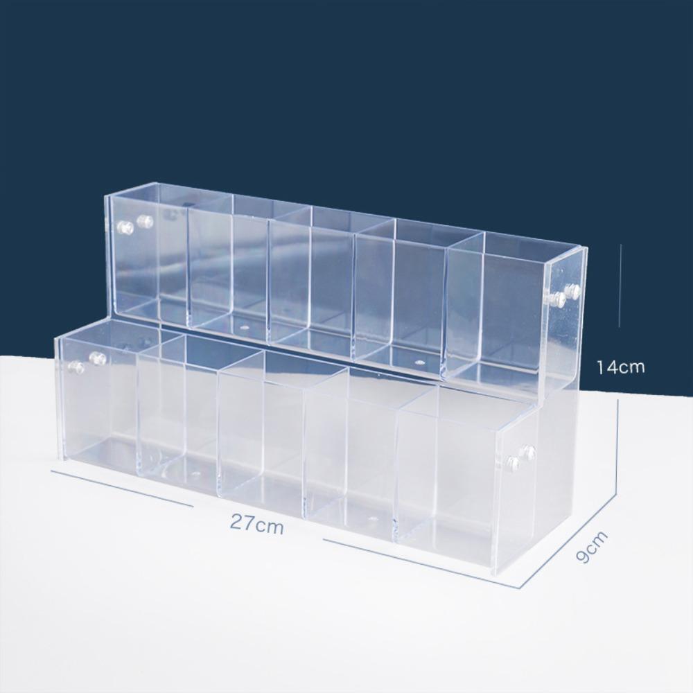 Transparent Mark Pen Holder 2/3/4/5/6 Layer Makeup Brush Holder Brush Storage Rack  Stationery Shop