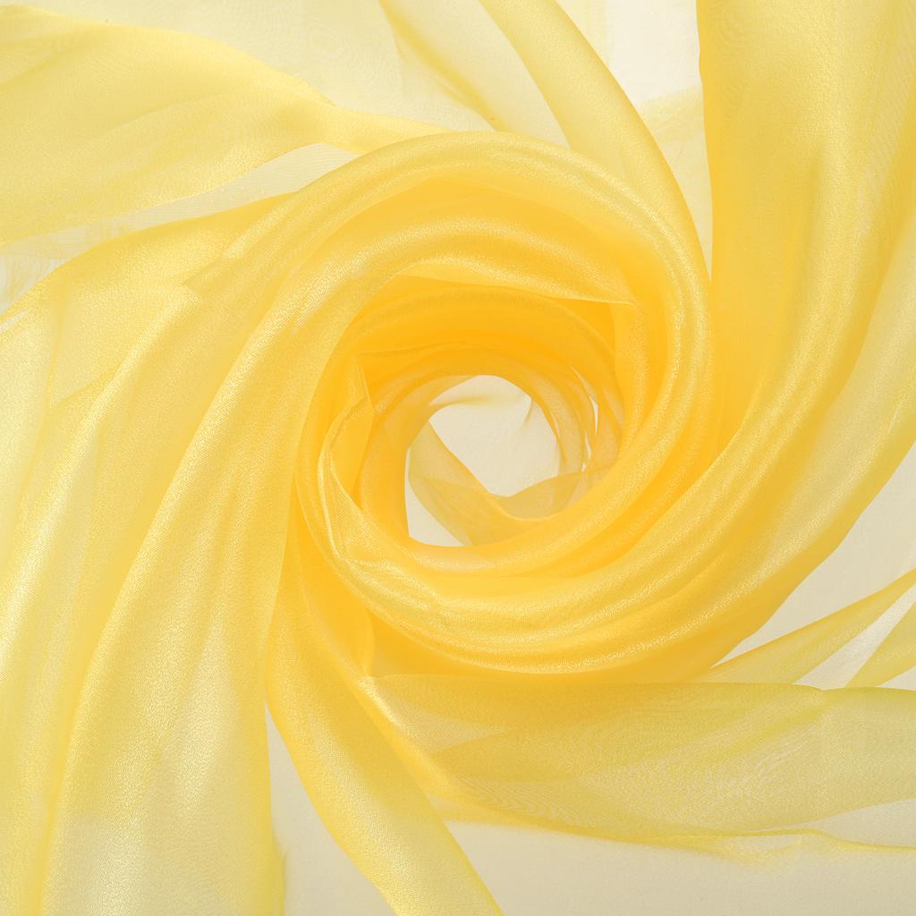 Organza Tulle Roll Fabric 60" Bridal Solid Sheer Organza Crystal Organza Sheer Silky Fabric for DIY Craft Table Home Decoration