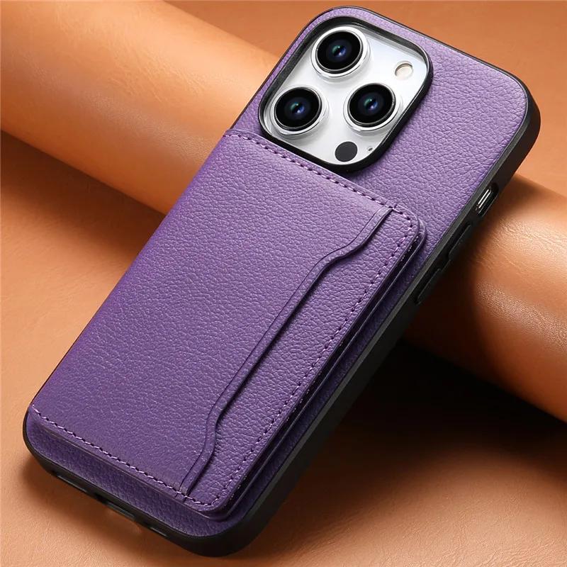 Luxury Leather Magnetic Wallet Phone Case For iPhone 16 16E 15Pro Max 14 Plus 13 12 Pro 11 X XS XR 7 8 SE Card Slot Holder Cover