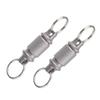 BHBL Titanium Quick Release Swivel Keychain, Pull Apart Detachable Keychain Heavy Duty Car Key Holder 2Pcs