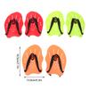 1 Pair Swimming Training Paddles Swim Hand Paddles Snorkeling Diving Gloves Fin Flipper Sports Silicone Palm Adjustable Straps