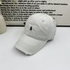 American Retro Edged Baseball Cap Women's Soft Top Letter B Embroidered Cap Showing Face Small Versatile Sun Hat Men