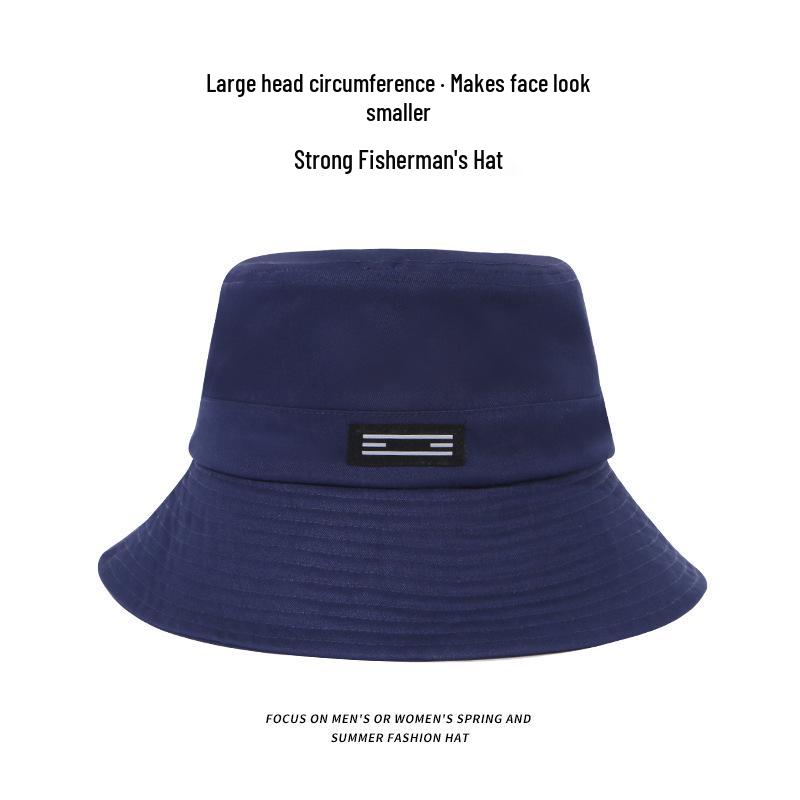 Japanese Style Wide Brim Fisherman Summer Hat - Sun Protection Fashion for Men & Women, Face Slimming Design.