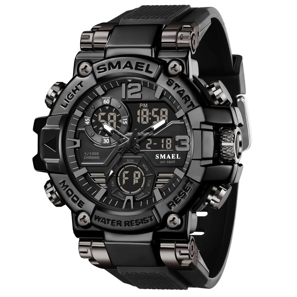 SMAEL 8110 LED Watches New 50m Waterproof Digital Watches Shockproof Sports Men Electrionic Sports Watches Men