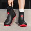 Rain Shoes Women's Short Rubber Shoes Wear Non-slip Water Boots Thick-soled Waterproof Shoes Velvet Short Outdoor Rain Boots Women
