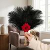 Handmade Craft Feather Rose Fan Soft Fluffy Chinese Hand Fan Fan  Party Occasions