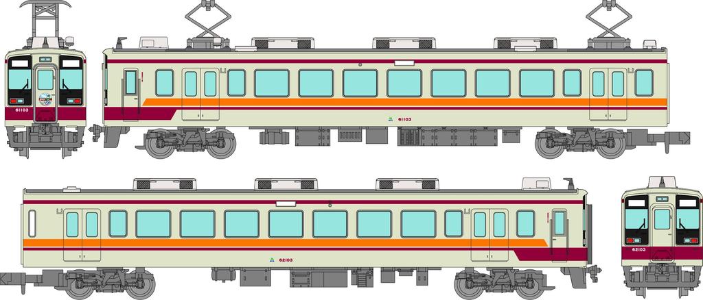 TOMYTEC Railway Collection Iron Collection Noiwa Railway 6050 Series Yagapi Car Set Diorama Supplies 334132 2-Car
