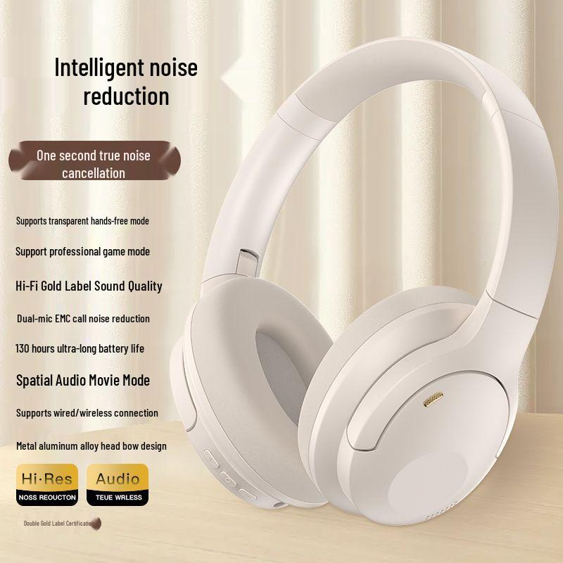 ANC Wireless Over-Ear Headphones: Active Noise Cancelling, Super Bass, Long Battery Life, Bluetooth