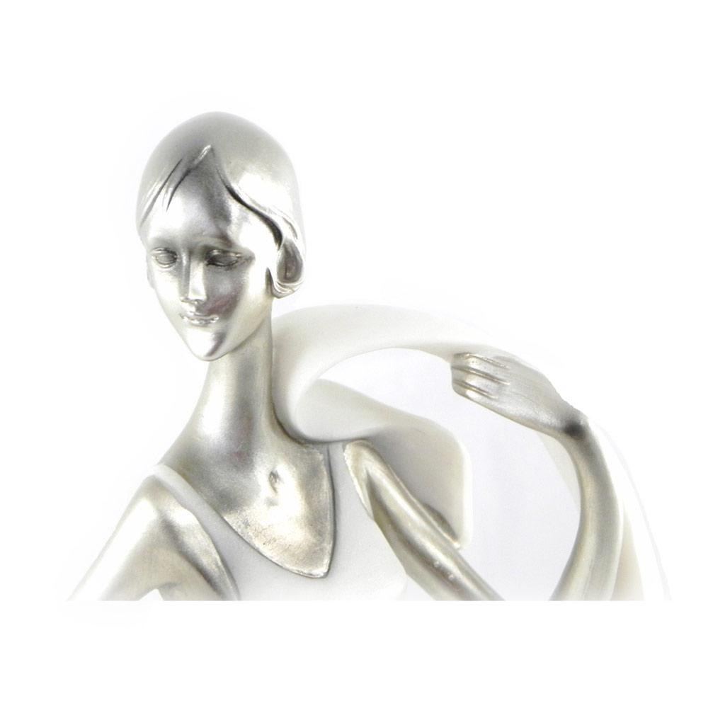 Les Trésors De Lily [I0377] - Chrome White 'Grace' Statuette