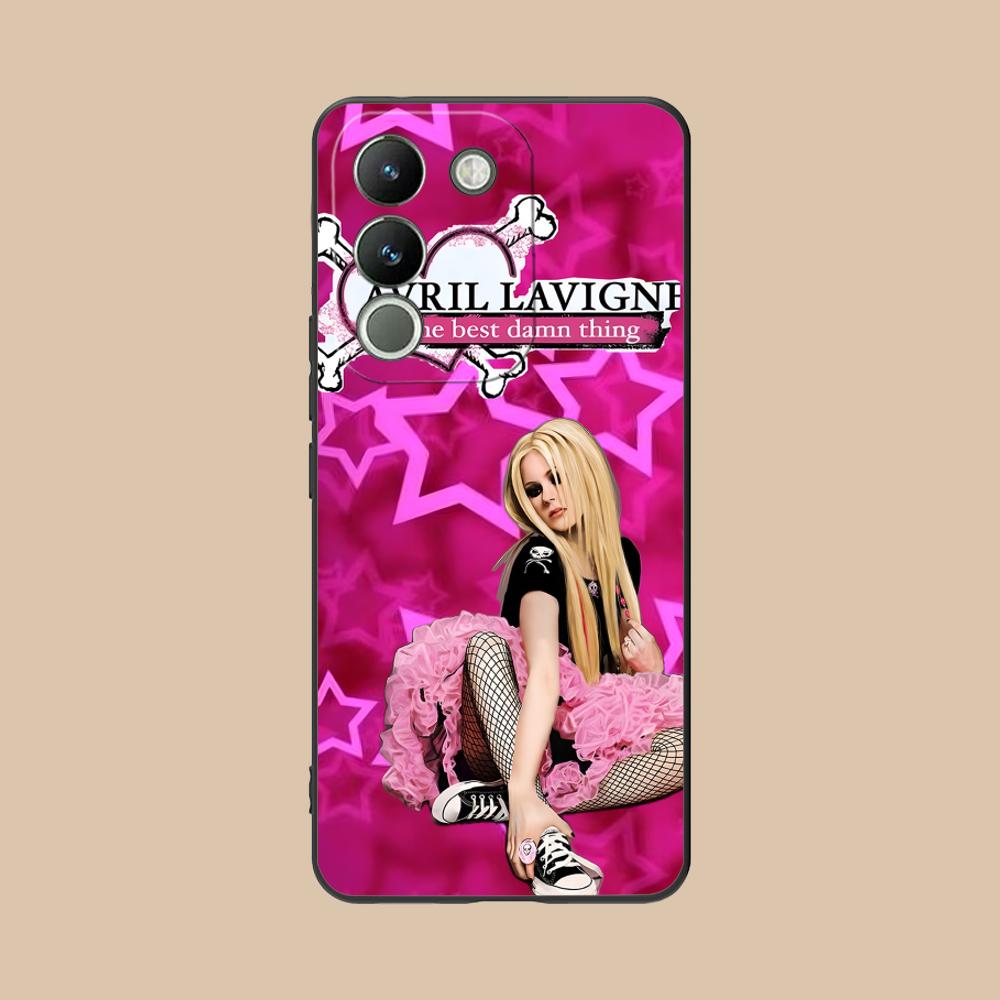 Avril Lavigne Matte TPU Mobile Phone Case for VIVO V60 V50 V40 V30 V29 V27 V25 V23 Pro Lite 5G Colorful Printing Cover