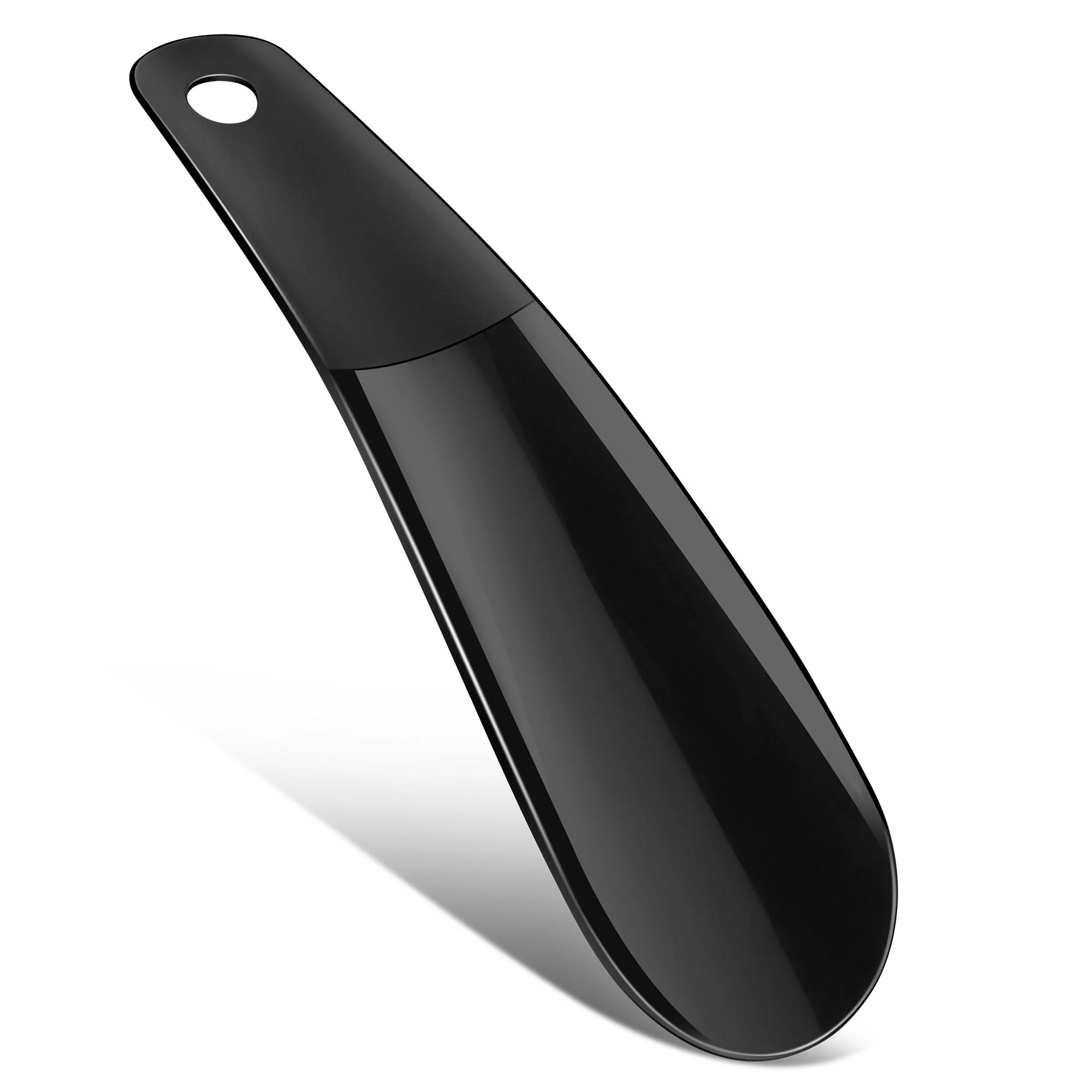 

16СМ Портативна Міні Професійна Ложка для Взуття Міцна Пластикова Ложкоподібна Дитяча Допомога для Перевзування Гнучка Підйомка для Взуття чорний