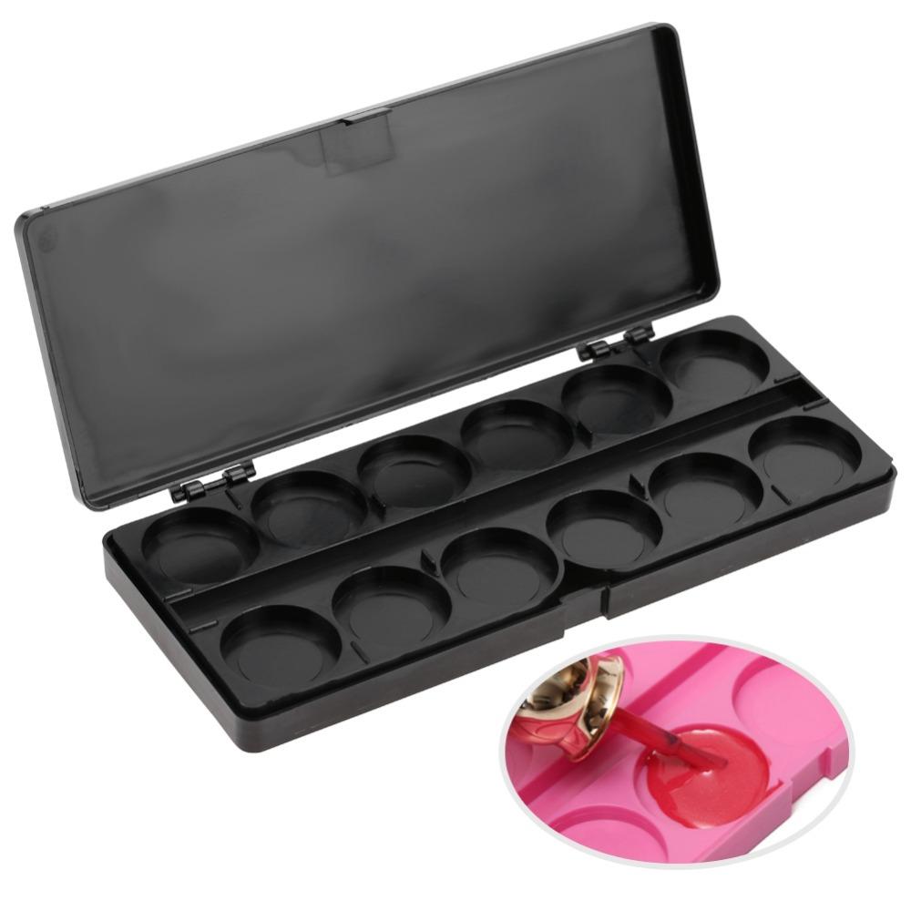 Easy To Clean Nail Art Palette Plastic Paint Mixing Palette Manicure Drawing Tray Manicure