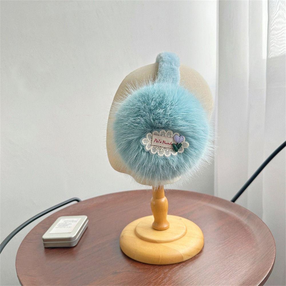 Foldable Winter Earmuffs Soft Plush Ear Covers New Ear Warmers  for Women
