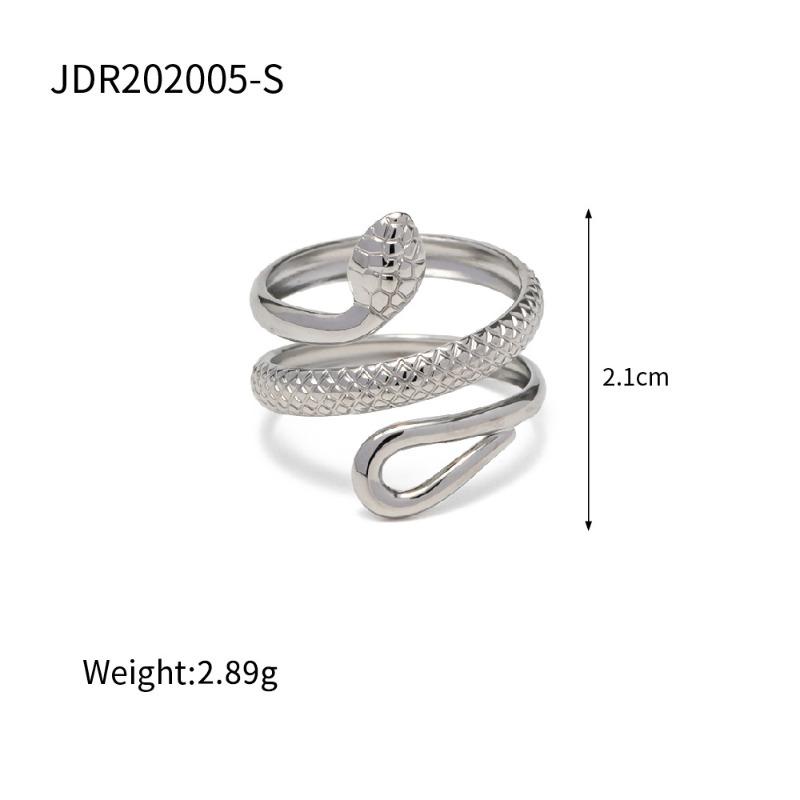 Stainless Steel Exaggerated Opening Ring, High-end Finger Ring, Titanium Steel Hand Accessory