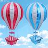 2Pcs Creative Hot Air Balloon Aluminum Foil Balloons High Quality Party Balloon Decor Set for Birthday Party Photo Background