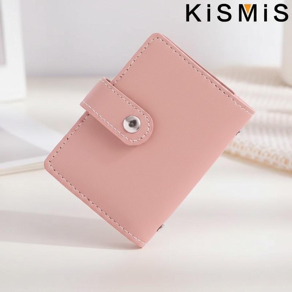 Slim Minimalist PU Leather Card Holder 26 Card Slots Organizer Wallet Compact Stylish Accessory Men Women