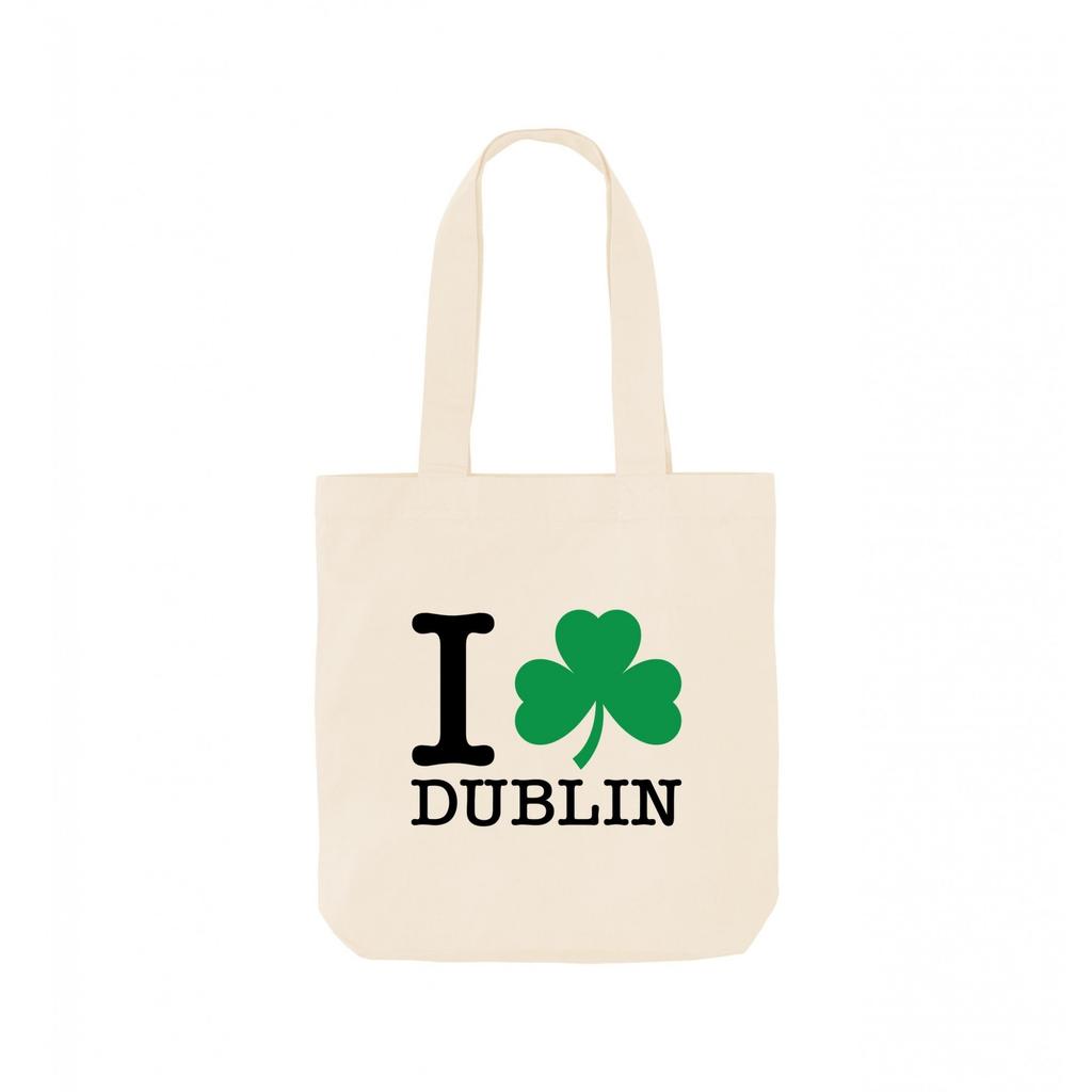 Apoh I Heart Dublin Shamrock Tote Bag
