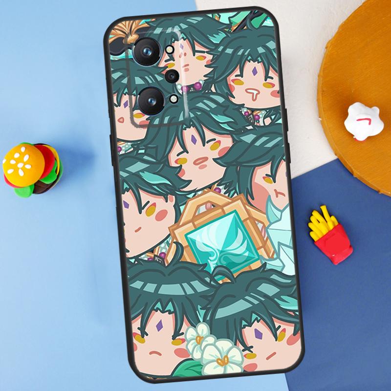 Cute Cartoon Genshin Impact For Realme GT7 Pro GT 6T 6 5 C67 C61 C55 C53 C51 C21Y C25S C75 10 11 12 13 14 Pro Plus Case