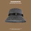Summer Outdoor Empty Top Hat Solid Color Sun Hat Straw Beach Sun Hat Men