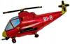 14" Fx Foil Balloon - "Helicopter" (Red)