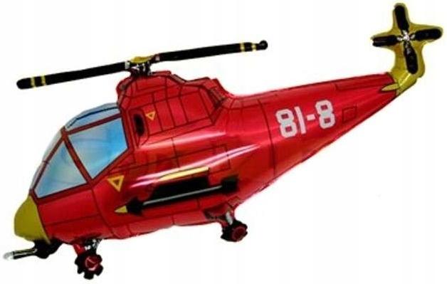 Balon Foliowy 14  Fx -  Helikopter  (Czerwony)