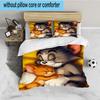 Cat And Mouse Romance 3PCS Bedding set,Ideal for 1pc Duvet Cover And 2pcs Pillowcases Perfect for Fan gift,Ideal for Bedroom, Dormitory