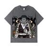 275 GSM Gewaschene T-Shirts 100% Baumwolle Demon Slayer V112 Gyomei Druck Unisex Schweres Baumwoll-T-Shirt