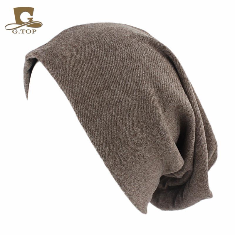 Men's and Women's Plain Light Plate Imitation Cashmere Pullover Hat Hipster Ear Protection Headscarf Hat Stack Confinement Hat Warm Adult