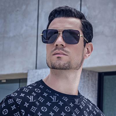 Occhiali da Sole Vintage a Scatola da Uomo Protezione Solare con Dettagli a Diamante Occhiali da Sole Occhiali Ombre