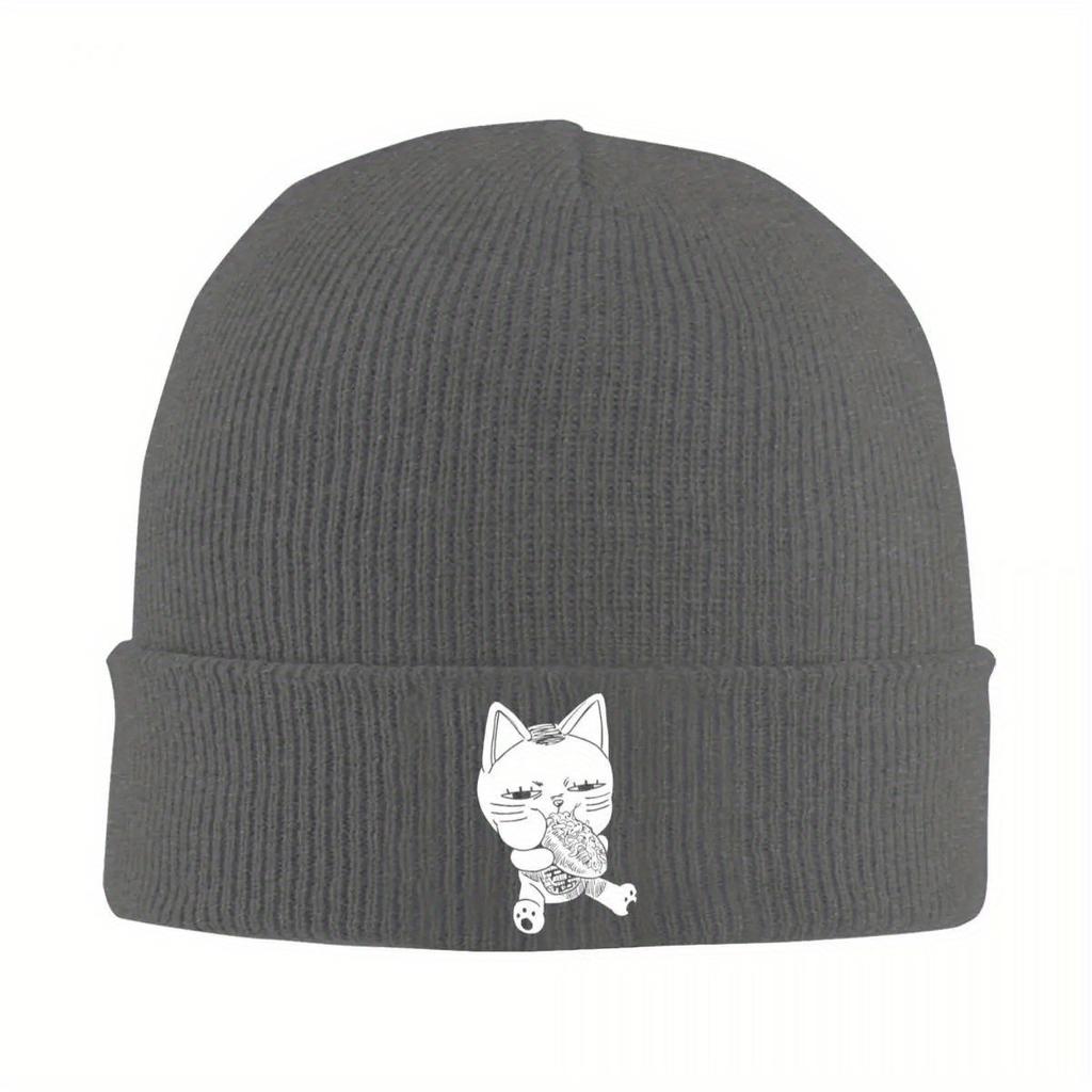 Dandadan Turbo Cat Glizzy Knitted Hat for Women Men Beanies Autumn Winter Hats Cool Anime Manga Warm Melon Cap