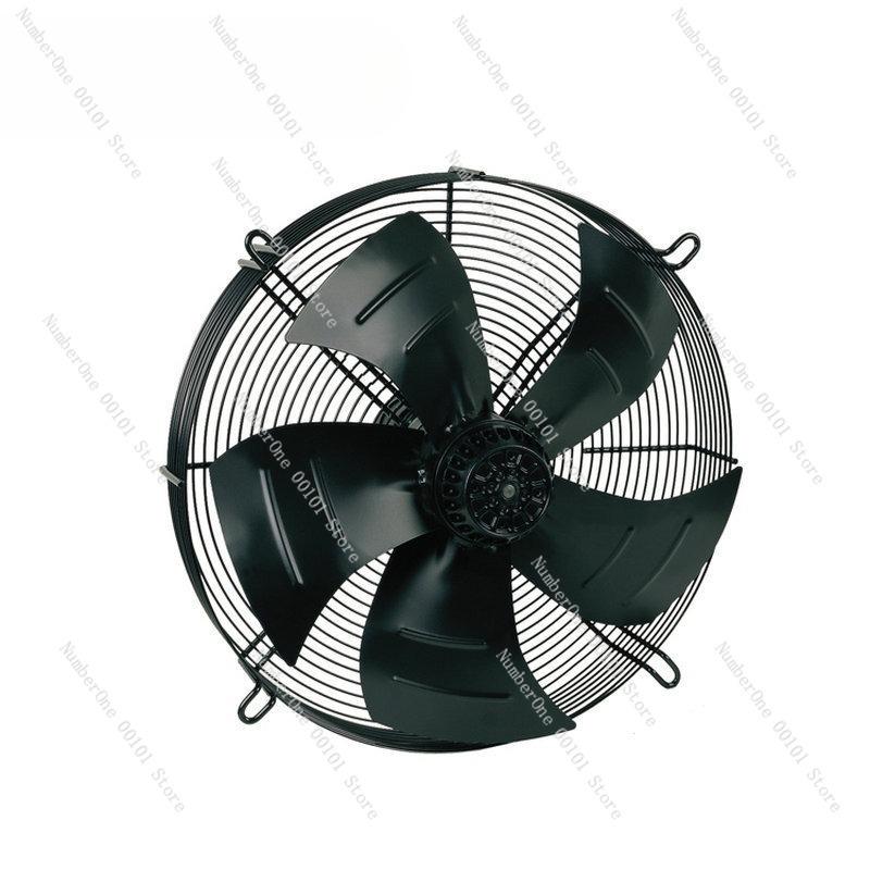 Axialventilator mit Außenläufer und Schutzgitter, Lüfter für Kühleinheit und Kondensator, Langlebiger Industrieventilator für Kühlung