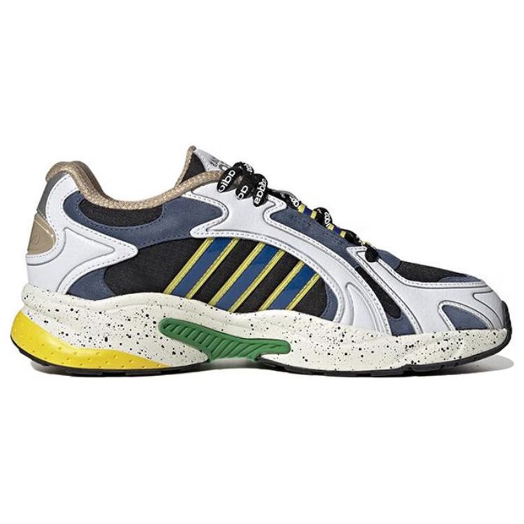 Adidas Neo Crazychaos Shadow 2.0 Leather Comfortable Trendy Non-Slip Durable Low-Top Casual Shoes Unisex Casual Shoes White Blue Green GY2239