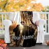 Custom Name The Last of Us Theme Printed Blanket - Perfect for Couch, Bed, Travel & Outdoor Use | Machine Washable, Cozy & Durable.