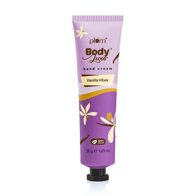 BodyLovin Vanilla Vibes Hand Cream Ultra Moisturizing Lightweight Non Greasy Warm Vanilla Travel Size 30 G