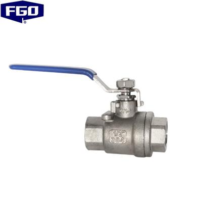FGO Stainless Steel 304 Two-Piece Ball Valve